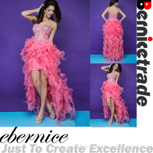 Latest Pink Splicing Party Cocktail Dresses
